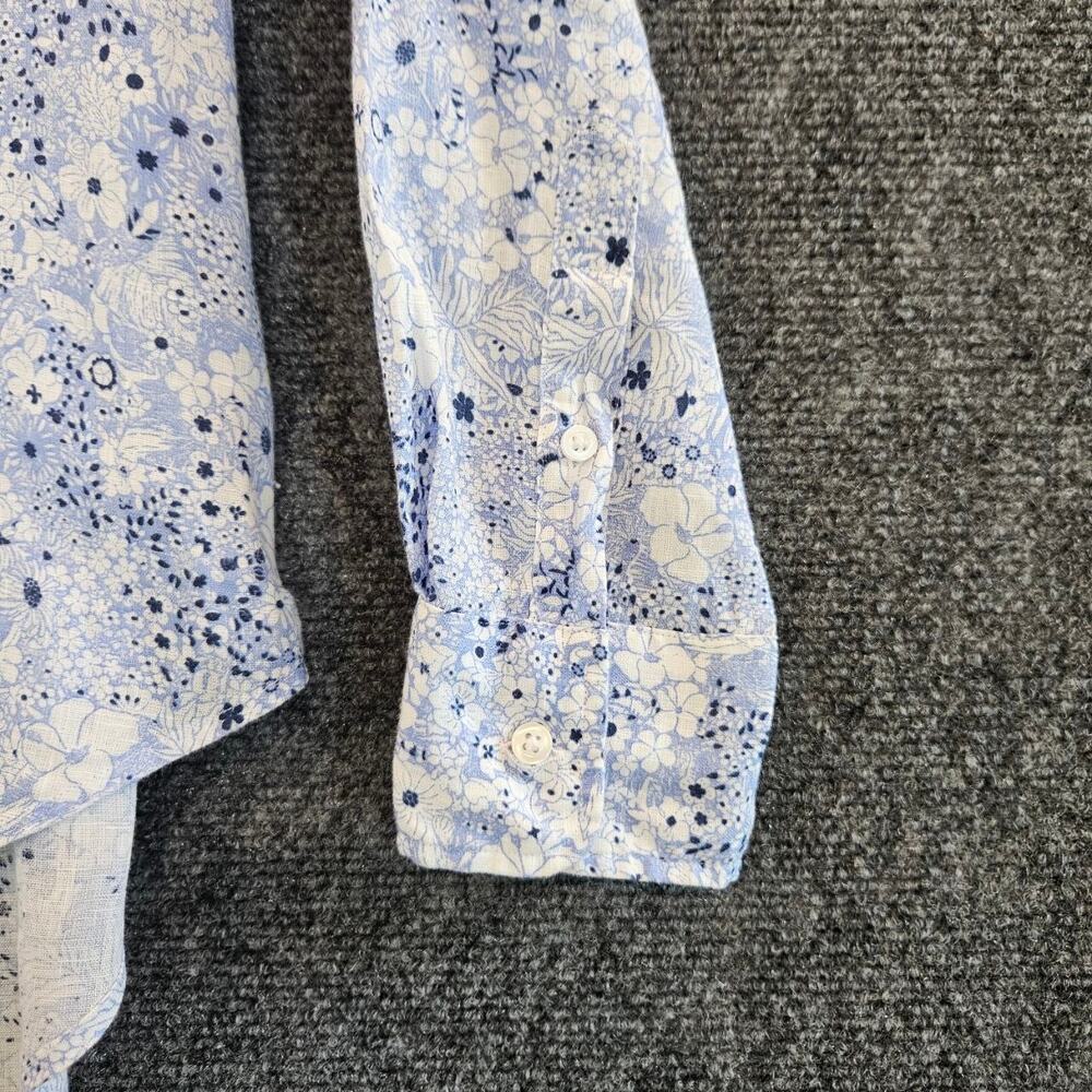 Frank & Eileen Eileen Floral Linen Button-Up Shirt XS - Picture 7 of 10